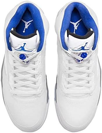 Muškarci Air Jordan 5 Retro Stealth Bijelo-plavo-sivo