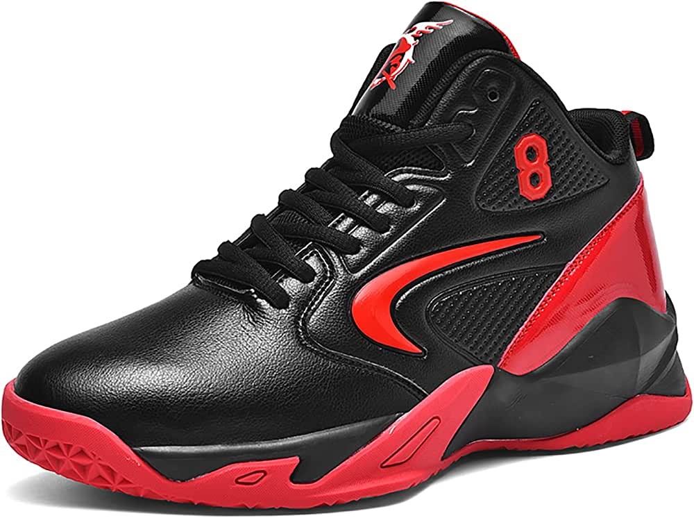 Muške Košarkaške Cipele Visoke Prozračne Protuklizne Tenisice Air Jordan Crvena