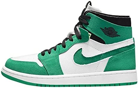 Nike Air Jordan 1 High Zoom Air Cmft Daybreak Tropical Twist White-stadium Green-black