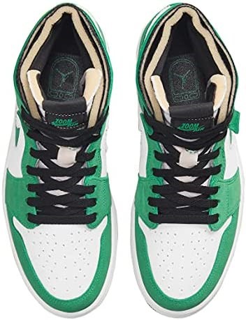 Nike Air Jordan 1 High Zoom Air Cmft Daybreak Tropical Twist White-stadium Green-black