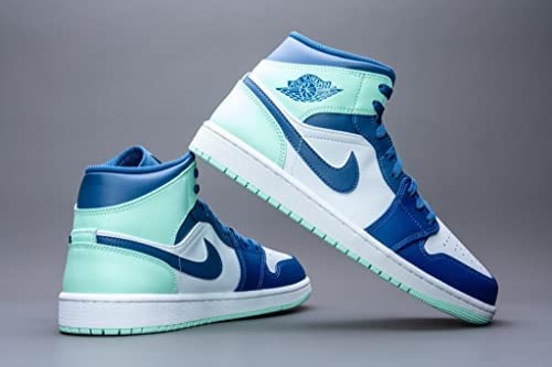 Nike Air Jordan 1 Muške Srednje Tenisice Za Odrasle Mystic Navy-mint Pjenasto-bijele