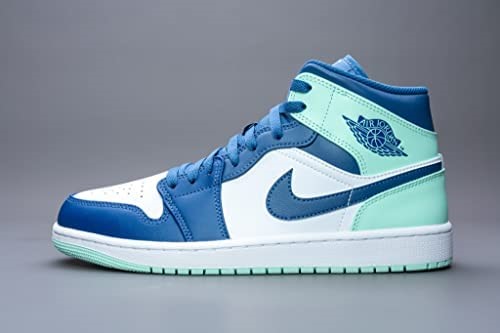 Nike Air Jordan 1 Muške Srednje Tenisice Za Odrasle Mystic Navy-mint Pjenasto-bijele