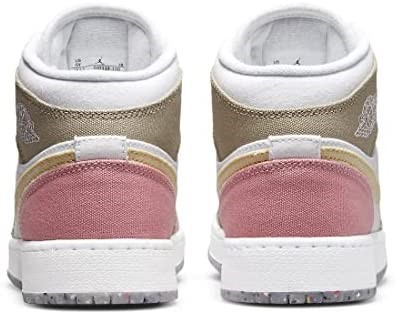 Nike Air Jordan 1 Srednje škole Bijele-živo Zelene