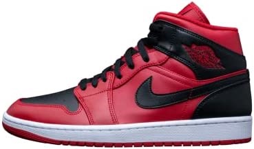 Nike Air Jordan Muške Air Jordan 1 Mid 554724 660 Gym Crveno-crno-bijelo