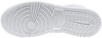 Nike Boys Air Jordan 1 Mid Gs Tenisice Bijelo-bijele 7 Velike Dječje