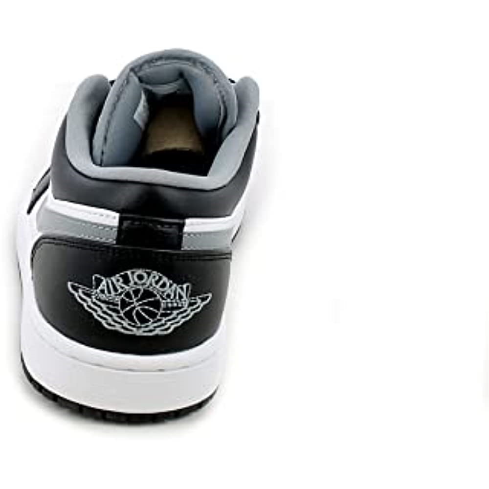 Nike Muške Air Jordan 1 Niske Crne čestice Sive Crne čestice Sivo-bijele