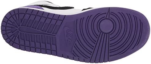 Nike Men Air Jordan 1 Mid Se Court Purple Suede White-court Purple-black