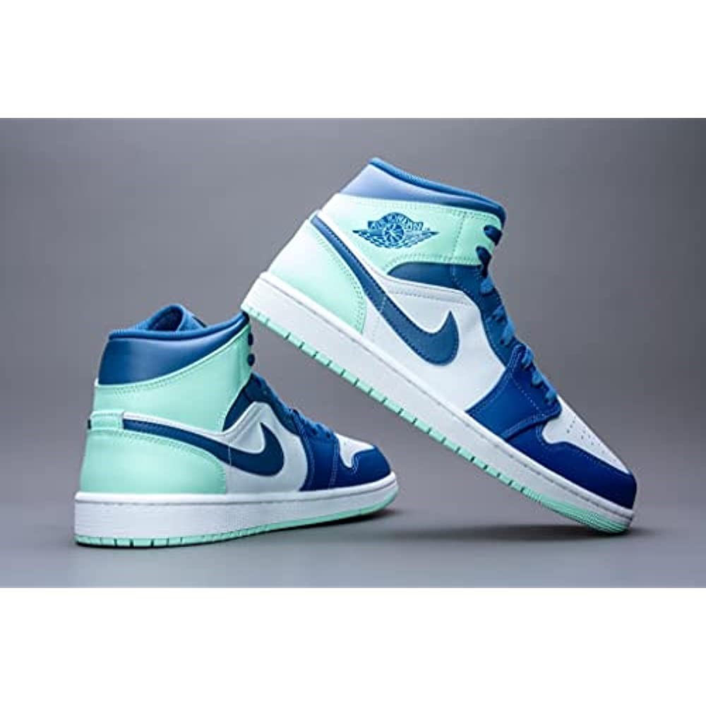 Nike Muške Air Jordan 1 Srednje Tenisice Za Odrasle Mystic Navy-mint Pjenasto-bijela