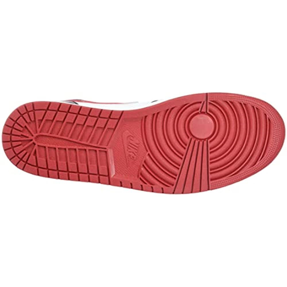 Nike Muške Air Jordan 1 Srednje Tenisice Za Odrasle Bijele-teretanske Crveno-crne