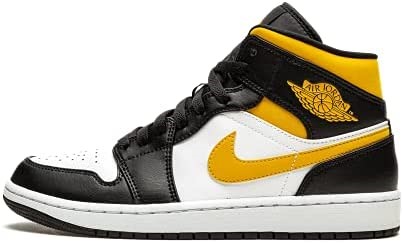 Nike Muške Air Jordan 1 Srednje Tenisice Za Odrasle Bijele-polensko-crne 10 M Us