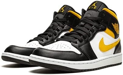Nike Muške Air Jordan 1 Srednje Tenisice Za Odrasle Bijele-polensko-crne 10 M Us