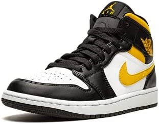Nike Muške Air Jordan 1 Srednje Tenisice Za Odrasle Bijele-polensko-crne 10 M Us