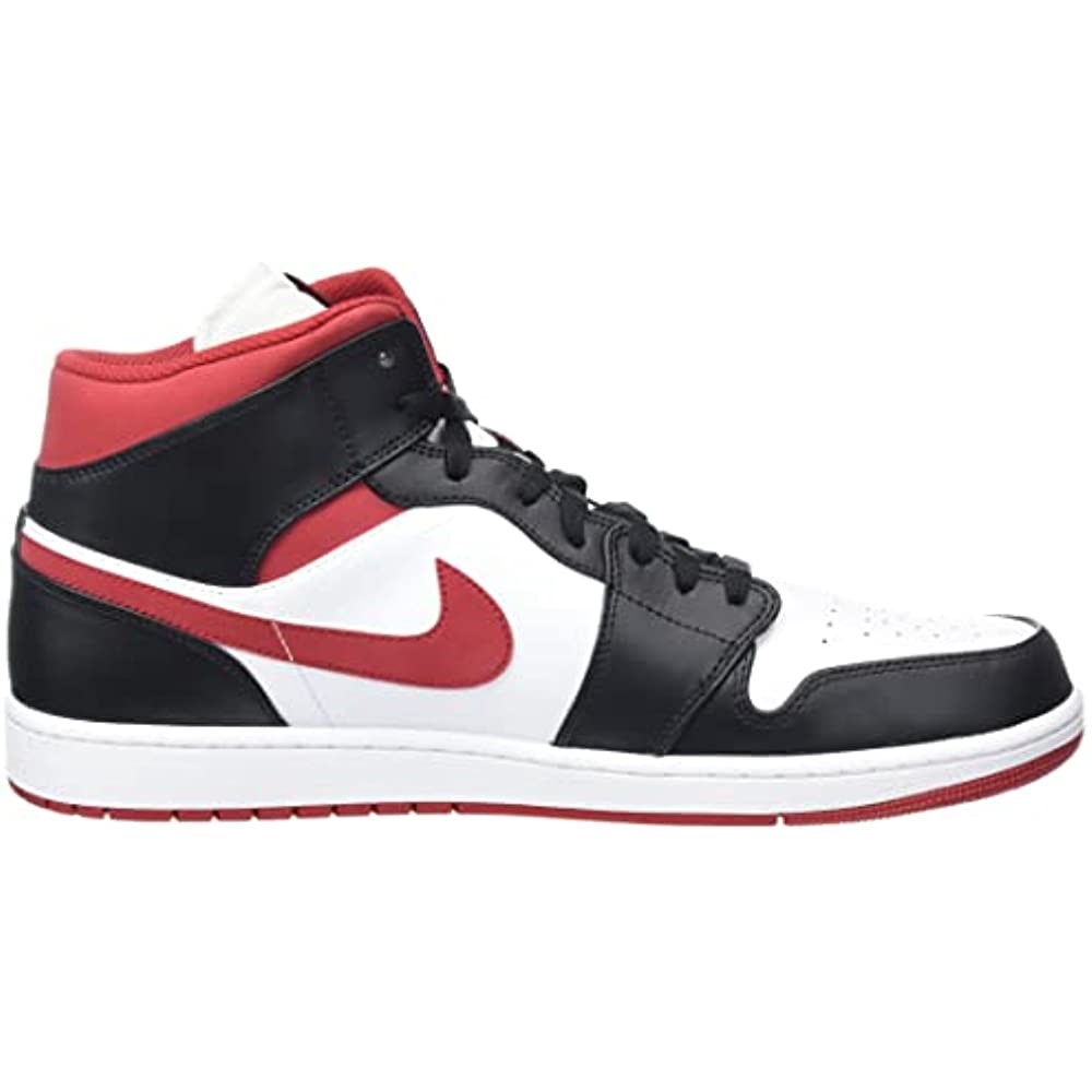 Nike Muške Air Jordan 1 Srednje Tenisice Za Odrasle Bijelo-crveno-crne