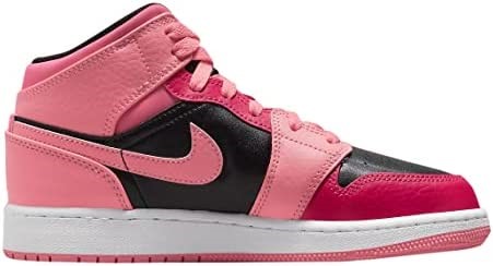 Nike Unisex Air Jordan 1 Mid(gs) Tenisice Dječje Koraljne Kreda-ružičaste