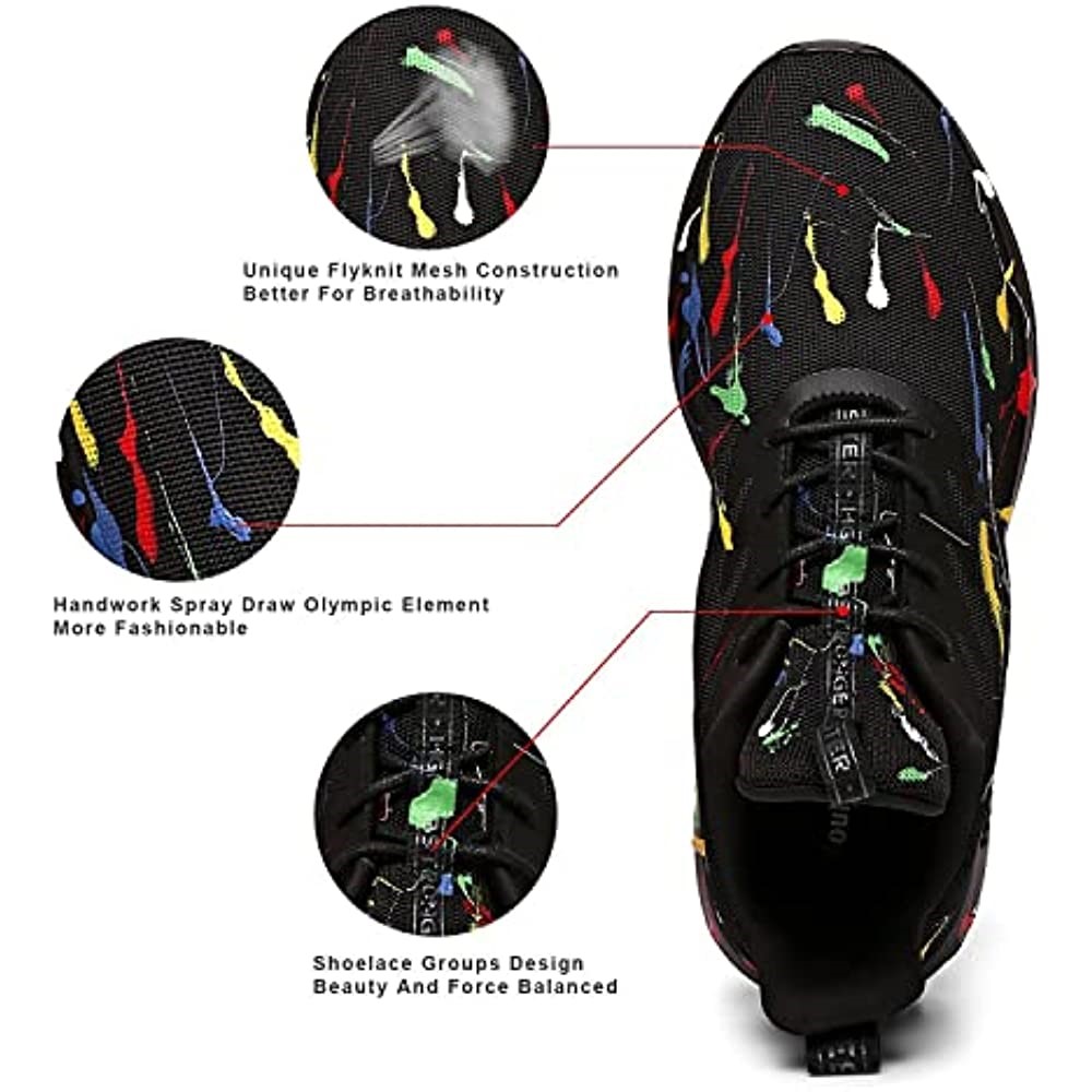 Soulsfeng Muške Tenisice Za Trčanje Mrežaste Prozračne Lagane Jastučiće Atletske Tenisice Višebojne Air Jordan