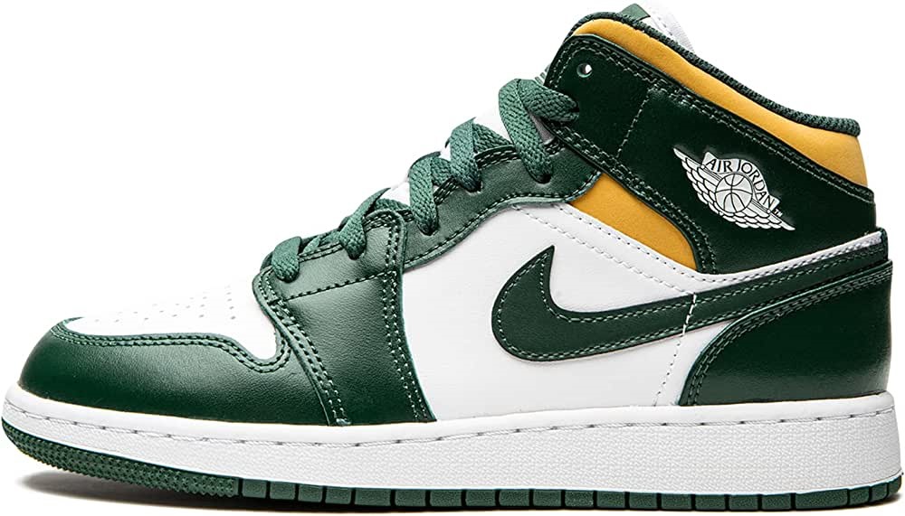 Youth Air Jordan 1 Mid Gs 554725 371 Sonics