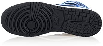 Youth Air Jordan 1 Mid Gs 554725 Black-hyper Royal