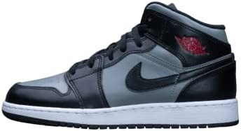 Youth Air Jordan 1 Mid Gs 554725173 Chicago 2020 Black-gym Red-particle Grey