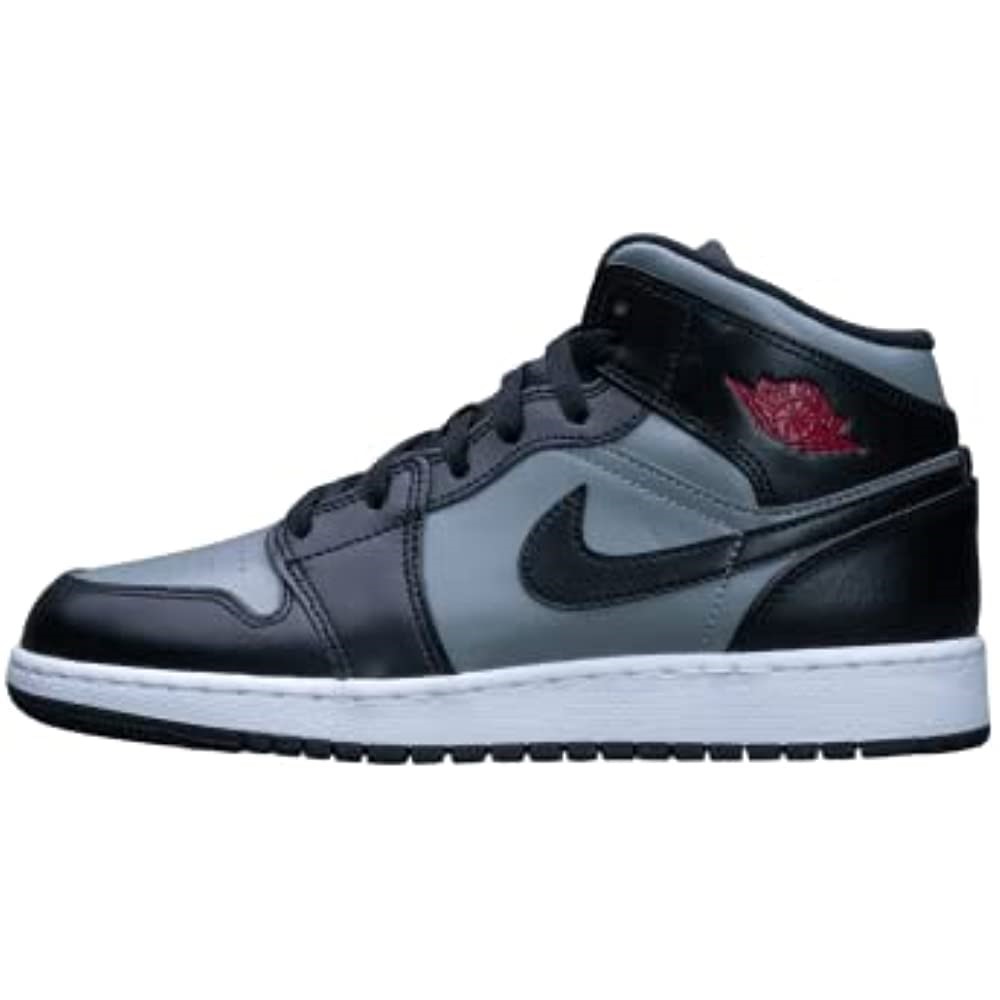 Youth Air Jordan 1 Mid Gs 554725173 Chicago 2020 Crna-crvena-siva čestica
