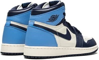 Youth Air Jordan 1 Retro Visoke Og Gs Kožne Tenisice Opsidian-sveučilišno Plava