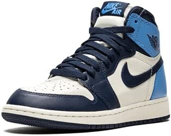 Youth Air Jordan 1 Retro Visoke Og Gs Kožne Tenisice Opsidian-sveučilišno Plava